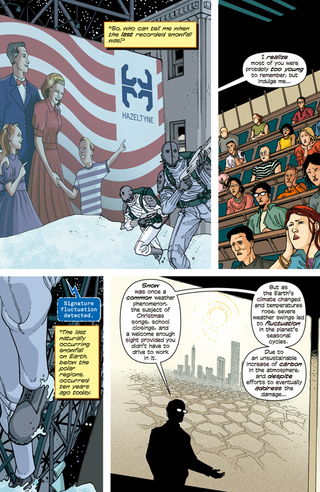 Illustration for article titled Exclusive Image preview: A climate change thriller begins in Snowfall #1